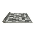 thumbnail image 2 of Ahgly Company Indoor Round Abstract Gray Modern Area Rugs, 5' Round, 2 of 4