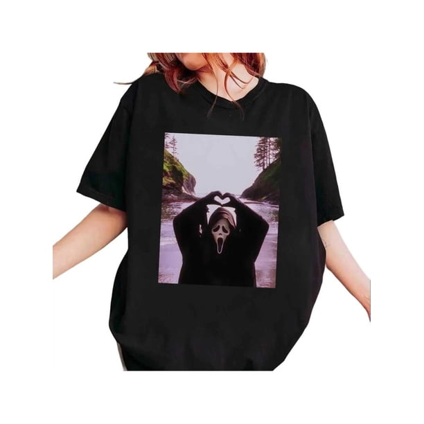 Funny Ghost Heart Hands Shirt, Halloween Scary Movie Face, Cute Bling Heart Ghost For T-Shirt Sweatshirt Hoodie