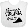 thumbnail image 3 of Inktastic Someone in Virginia Loves Me Boys or Girls Baby Bib, 3 of 4