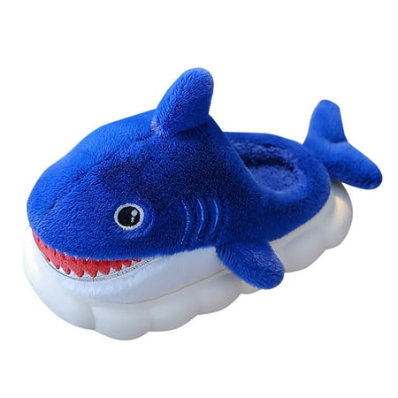 

gdxvjhbj Toddler Slippers Girls Boys House Slipper Cute Animal Indoor Slip-On Shoes(Blue 5.5-6 Years)