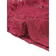 thumbnail image 5 of Blusa Semitransparente Con Cuello Alto Y Manga Corta Con Abertura En La Espalda Y Encaje Para Mujer Vino L, 5 of 5