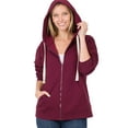 thumbnail image 3 of Womens Zipper Hoodie Sweat Jacket, 3 of 7