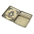 Dekaim Metal Cigarette Case Box Double Sided Spring Clip Open Brass