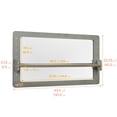 thumbnail image 2 of ECR4Kids Wall-Mounted Coordination & Balance Mirror, Montessori Furniture, Grey Wash, 2 of 9