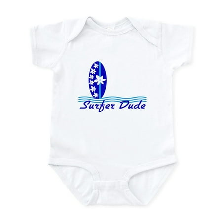 

CafePress - Surfer Dude Blue Surf Board - Baby Light Bodysuit Size Newborn - 24 Months