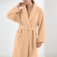 thumbnail image 2 of Gifts for Women Robe for Women Fleece Loungewear Oversized Hooded Women's Robes Bath Womens Bathrobe Khaki, 2 of 9