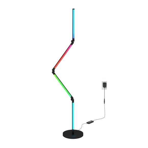 Fitch Lampe sur Pied de Jeu Intelligente Pliable à DEL RVB