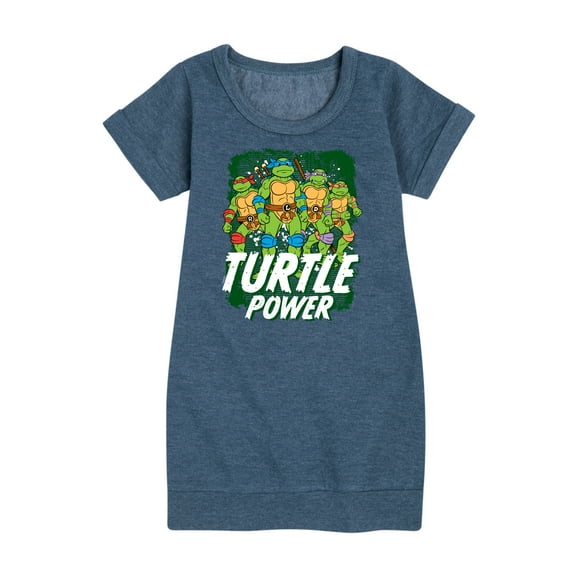 Teenage Mutant Ninja Turtles -Turtle Power - Toddler & Youth Girls Fleece Dress
