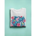 thumbnail image 3 of Exotic Leaves And Flowers. Sweatshirt Women -Image by Shutterstock, Female Small, 3 of 4