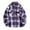 Purple, variant on Mens Button Down Plaid Shirts Regular Fit Long Sleeve Casual Flannel Shirt with Pocket