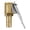 A, variant on Brass Tire Chuck with Locking Clip, Threaded Tire Inflator Adapter for Air Compressor, Hands-Free Inflation Nozzle, Quick Connect Hose Adapter, Fits Cars Bikes Motorcycles, 1 Air Pump Adapter