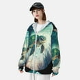 thumbnail image 4 of Picia Watercolor Turtle5 Women's Men's UPF 50+ Sun Protection Hoodie Shirt Long Sleeve SPF Fishing Outdoor UV Hiking Lightweight Shirts-Medium, 4 of 9