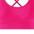 thumbnail image 4 of Wensltd Womens Sport Yoga Bras Crew Neck Sleeveless Cropped Tops Trendy Workout Fitness Push Up Bra, 4 of 5