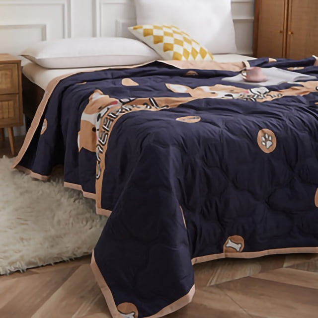 Air Conditioner Quilt Summer Air Conditioner Quilt Machine Washable Soft Breathable Portable Air Conditioner Blanket Summer Comforter