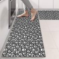 thumbnail image 2 of Kitchen Rugs Sets Of 2,Black White Tiny Skull Pattern Anti Fatigue Kitchen Mat Rugs Non Slip Washable,Decorative Kitchen Floor Mats for Kitchen,Sink,Laundry,17"X47", 2 of 5