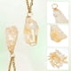 thumbnail image 4 of 16 colgantes de citrino natural chapados en oro de 18 quilates con alambre envuelto. Colgantes de citrino de roca irregulares amarillos. Dijes de piedra curativa., 4 of 6