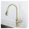 thumbnail image 1 of Kitchen Faucet Black Pull Out Kitchen Tap Brushed Gold Pull Down Kitchen Mixer Rotating Sink Faucet Mixer Tap Brass ,Easy to Install, 1 of 7