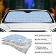 thumbnail image 5 of Disketp Windshield Sun Shade, Car Sun Shade For Front Window French Bulldog Head Sunshades Sun Visor Protector Blocks Uv Rays Foldable, 5 of 9