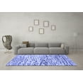 thumbnail image 3 of Ahgly Company Indoor Rectangle Abstract Blue Modern Area Rugs, 3' x 5', 3 of 4