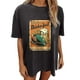 thumbnail image 2 of Puntoco Mujer Vintage Divertido Oktoberfest Patrón de impresión Mangas caídas Verano Manga corta tops Blusa Puntoco Puntoco-6715, 2 of 6