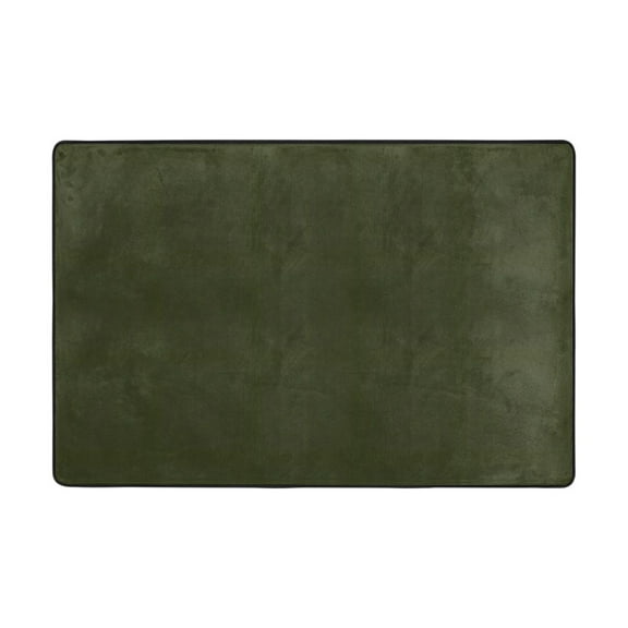 Ryvnso Olive Green Solid Area Floor Mats Large Nursery Rugs Non-Slip Carpets Doormat 36" x 24"