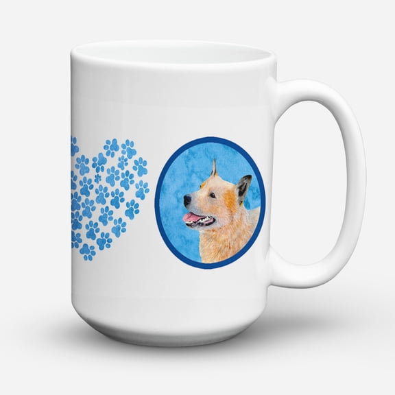 Carolines Treasures LH9362BU-CM15 Blue Australian Cattle Dog Coffee Mug 15 oz 15 ounce multicolor