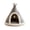 Gray, variant on Tnearc Cat Cave Bed with Tunnel | Teepee Enclosed Cat Nest, Warm Winter Indoor Outdoor Cat House, Soft Knitted Wool & Velvet Pet Bed for Kittens, Small Cats, Bunny Hideaway Gray S