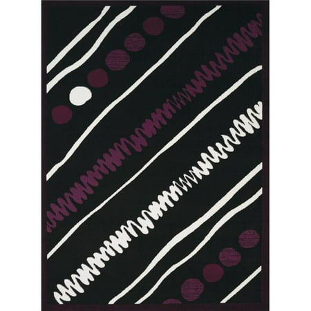 United Weavers 950 10970 24 1 ft. 10 in. x 3 ft. Cafe Crumpets Accent Rug, Black