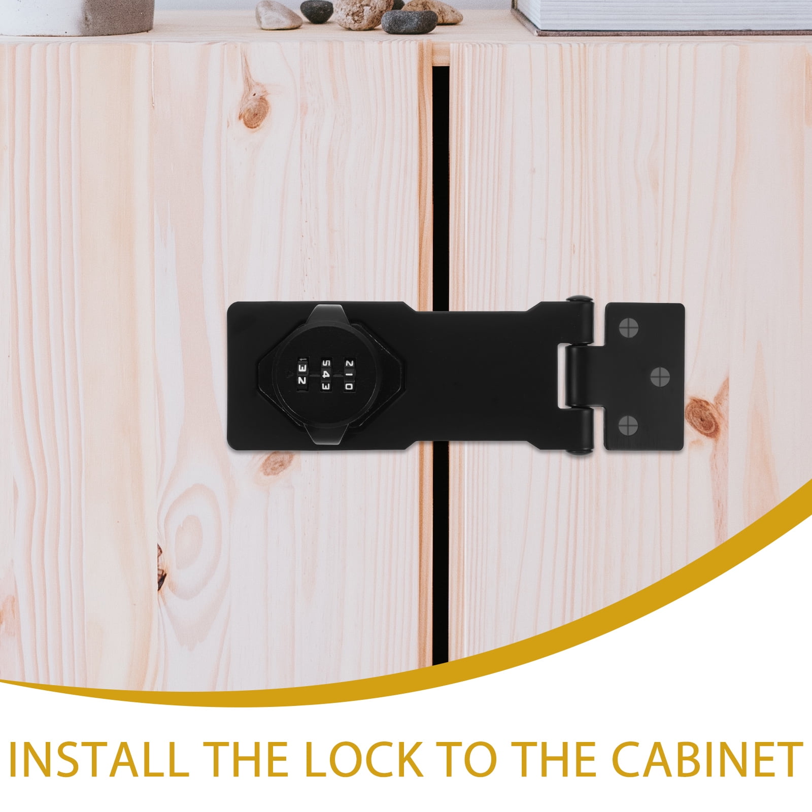 Frcolor Combination Lock Desk Drawer Lock Anti Theft Password