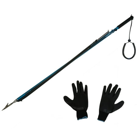 Palantic Spearfishing 104cm Blue Aluminum Safety Speargun Harpoon with (Best Blue Water Speargun)
