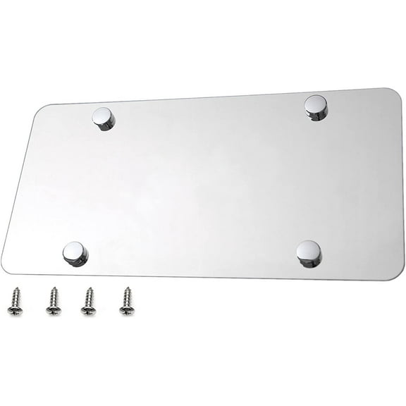 Plain Blank Stainless Steel License Plate Polished Mirror
