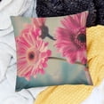 thumbnail image 2 of BANET , Gerbera Flower in Picture Summer Theme , Decorative Pillow Case 20x20in, 2 of 5