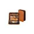 thumbnail image 1 of SHAR 7 Piece Travel Shoe Shine Set, Shoe Shine Kit with PU Leather Case, 1 of 5