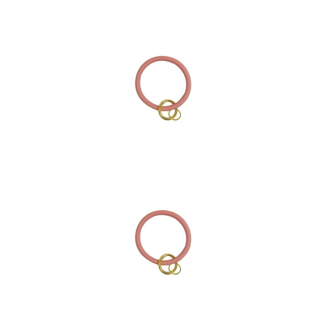 Methold Cadena de silicona para teléfono móvil Unisex Color sólido Flexible Desmontable Anillo anti-perdida Cordón de viaje Rosa rosa flores 2piezas