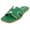 Kelly Green Pu, variant on Shoes Women Slip-On Sandals H-Band Flat Flip-Flops Slides Raffia Stitching Square Toe Finity-S Kelly Green 7