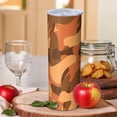 thumbnail image 2 of Camouflage 20 Oz Stainless Steel Skinny Tumbler – Vacuum Insulated Slim Travel Cup with Lid & Stainless Steel Straw, 360° Full Wrap Printed Tumbler for Home, Office & Outdoor Use, 2 of 6