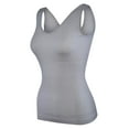 thumbnail image 3 of Elle Women's Body Shaping Camisoles 4-Pack Scoop Tank Tops Shapewear Tummy Control Seamless Plus Nude/White, 3 of 18