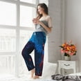 thumbnail image 5 of Salouo Spooky Halloween Night Scene Print Women's Pajama Pants Casual Loose Sweatpants PJs Flowy Pants Drawstring Palazzo for Women Wide Leg Pants Lounge Pajama -X-Large, 5 of 8