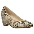 thumbnail image 2 of Cole Haan Womens The GoTo 60Mm Snake Round Toe Wedge Pumps Dress Casual Sho, 2 of 5