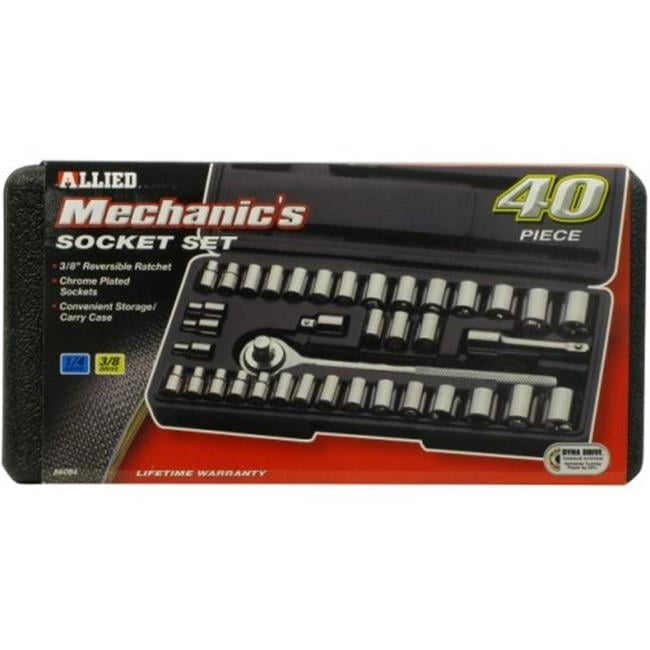 Allied International 86084 Mechanics Socket Set 44 40 Piece Walmart Com