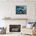 thumbnail image 3 of Stupell Industries Mermaid Underwater Sea Life Fairy Tales & Fantasy Painting Gray Floater Framed Art Print Wall Art, 31 x 25, 3 of 10