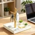 thumbnail image 6 of Catchall Tray, Rectangular Plastic Entryway Organizer, Decorative Storage Tray with Branch Design for Keys Jewelry and Small Items, Desk and Living Room Home Decor, 6 of 8