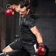 thumbnail image 3 of RDX MMA Gloves for Martial Arts Grappling Training | D. Cut Palm Kalix Skin Leather Sparring Mitts | Good for Muay Thai, Kickboxing, Cage Fighting, Combat Sports & Punching bag, 3 of 10