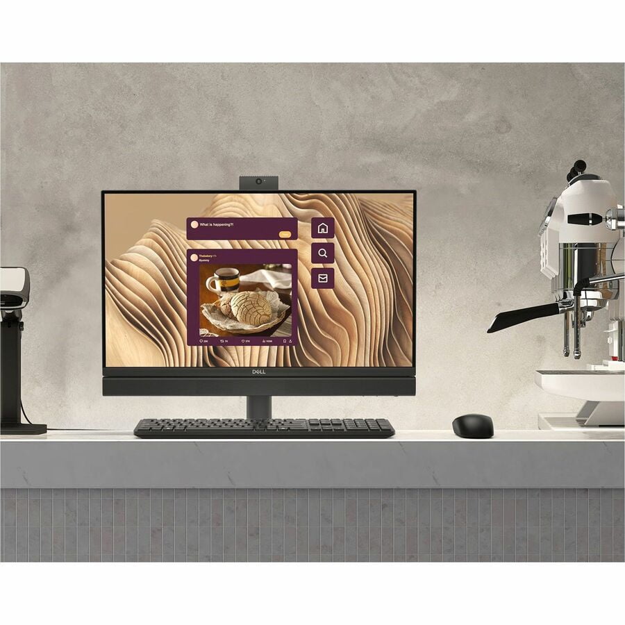 Dell Pro 24 QC24250 All-in-One Computer - Intel Core Ultra 5 245 - vPro Technology - 16 GB - 256 GB SSD - 23.8" Full HD - Desktop - Textured Black - Intel Chip - 1920 x 1080 - Windows 11 Pro - Inte...