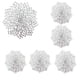 thumbnail image 1 of Juego de manteles individuales redondos de PVC, lavables, redondos, resistentes al calor, antideslizantes, ideales para cocina, fiestas, bodas, etc., 1 of 4