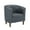 Blue Barrel Style, variant on Modern PU Leather Arm Accent Sofa Seat Club Chair Living Room Home Furniture Brown