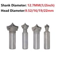 thumbnail image 3 of Industrial Quality Router Bits Shank Router Bit Router Bit Woodworking Hand Making A Drawer 1Pc 9.52M/16/19/22Mm Head Diameter, 3 of 5