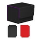 thumbnail image 1 of Expositor de tarjetas con capacidad para 100 tarjetas. Caja protectora para guardar barajas de cartas coleccionables. Negro Púrpura, 1 of 9