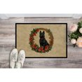 thumbnail image 3 of Carolines Treasures DAC2423JMAT 24 x 36 in. Unisex Schipperke Christmas Flowers Doormat, 3 of 6