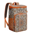 thumbnail image 1 of Cooler Backpack Mandala Ethnic Zen Pattern, Leak Proof Lunch Backpack, Tribal Abstract Floral Design Bag for Outdoor Beach Camping, 1 of 6